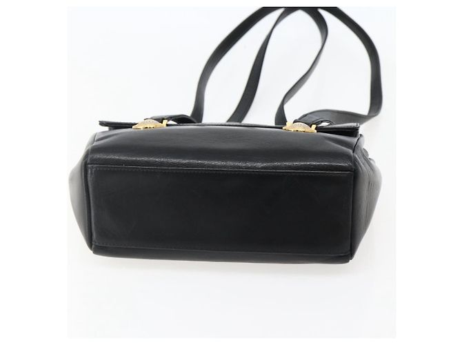 Borsa a Spalla Gianni Versace in Pelle Nera e Oro Auth BA5891 Nero D'oro - view 5