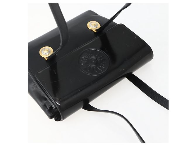 Borsa a Spalla Gianni Versace in Pelle Nera e Oro Auth BA5891 Nero D'oro - view 6
