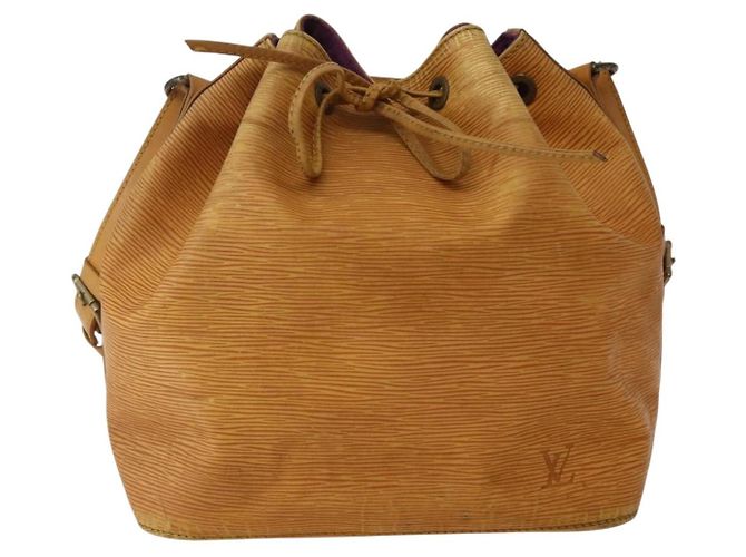 Noe LOUIS VUITTON Borsa a Spalla Petit Noé Epi Gialla M44109 LV Auth BA5660 Giallo - vista 13
