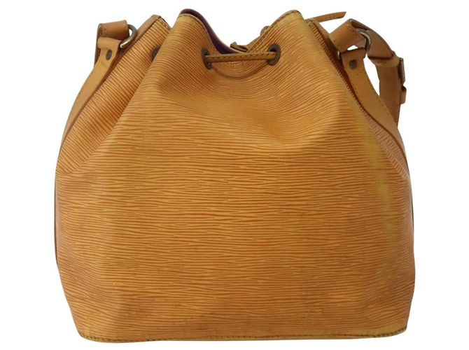 Noe LOUIS VUITTON Borsa a Spalla Petit Noé Epi Gialla M44109 LV Auth BA5660 Giallo - vista 2