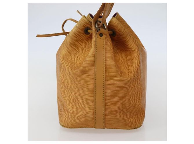 Noe LOUIS VUITTON Borsa a Spalla Petit Noé Epi Gialla M44109 LV Auth BA5660 Giallo - vista 4