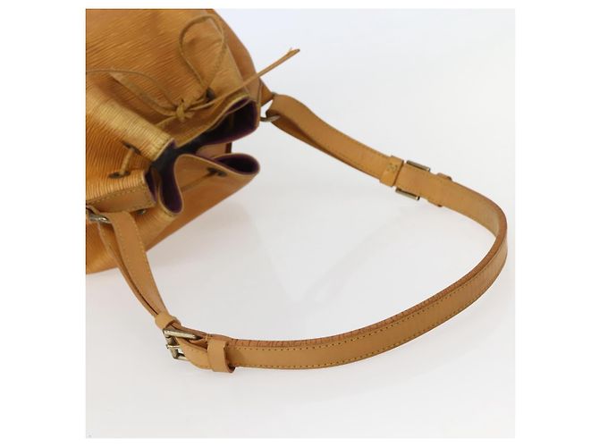 Noe LOUIS VUITTON Borsa a Spalla Petit Noé Epi Gialla M44109 LV Auth BA5660 Giallo - vista 7