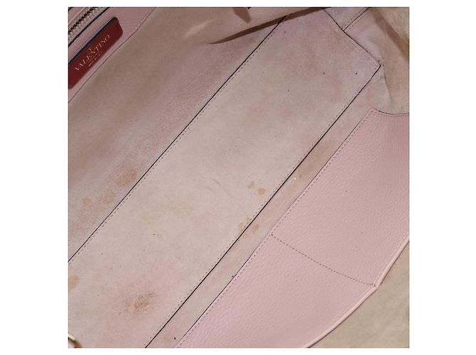 Borsa Tote in Pelle Valentino Studs Rosa Oro Auth BA5305 D'oro - vista 12