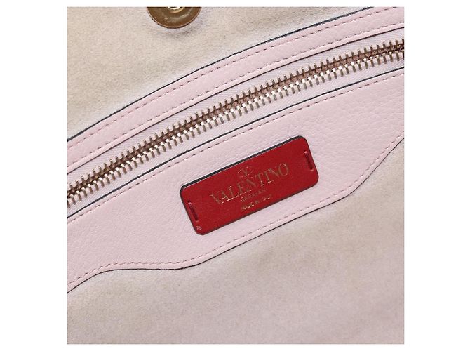 Borsa Tote in Pelle Valentino Studs Rosa Oro Auth BA5305 D'oro - vista 18