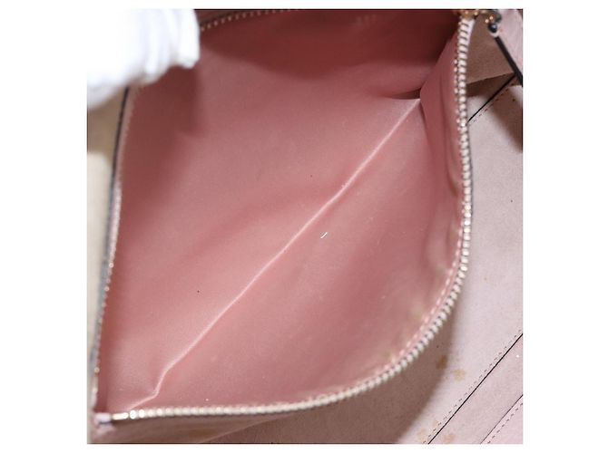 Borsa Tote in Pelle Valentino Studs Rosa Oro Auth BA5305 D'oro - vista 21