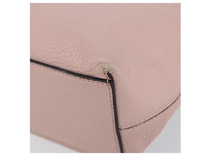 Borsa Tote in Pelle Valentino Studs Rosa Oro Auth BA5305 D'oro - vista 9