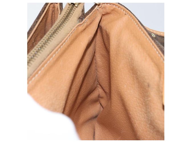 Céline Borsa a Spalla in Tela Macadam CELINE in Pelle PVC Marrone Oro Auth ep10882 D'oro - vista 18