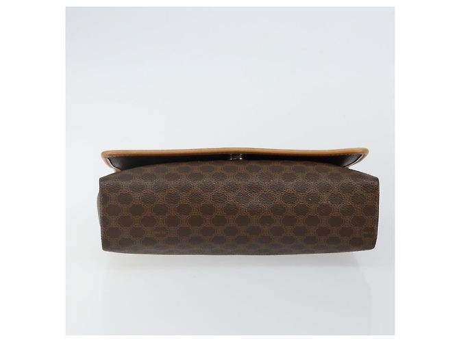 Céline Borsa a Spalla in Tela Macadam CELINE in Pelle PVC Marrone Oro Auth ep10882 D'oro - vista 6
