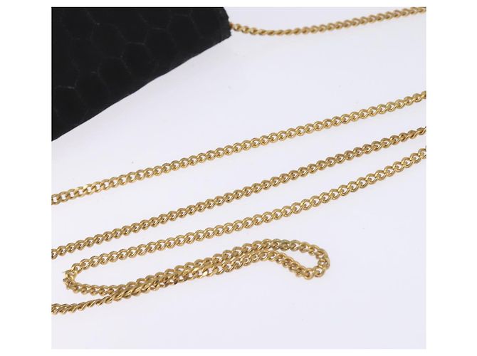 Borsa a spalla in tela a nido d'ape Christian Dior nera e oro Auth BA5626 Nero D'oro - vista 7