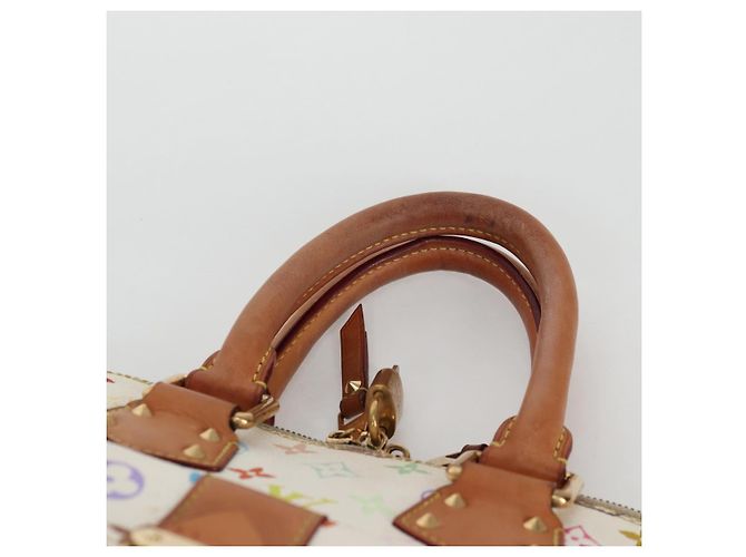 LOUIS VUITTON Monogram Multicolor Alma GM Hand Bag White M40441 LV Auth 141457V - view 14