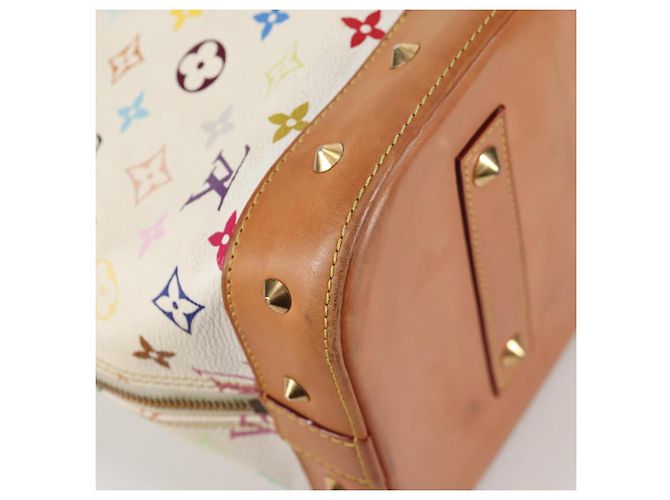 LOUIS VUITTON Monogram Multicolor Alma GM Hand Bag White M40441 LV Auth 141457V - view 17