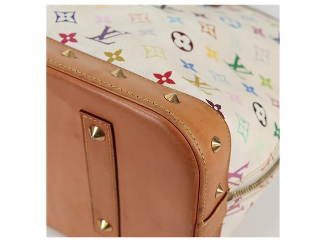 LOUIS VUITTON Monogram Multicolor Alma GM Hand Bag White M40441 LV Auth 141457V - view 18