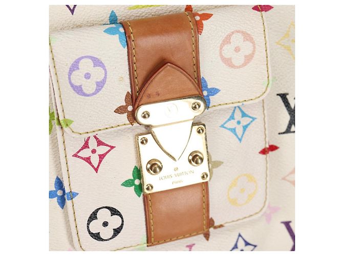 LOUIS VUITTON Monogram Multicolor Alma GM Hand Bag White M40441 LV Auth 141457V - view 19
