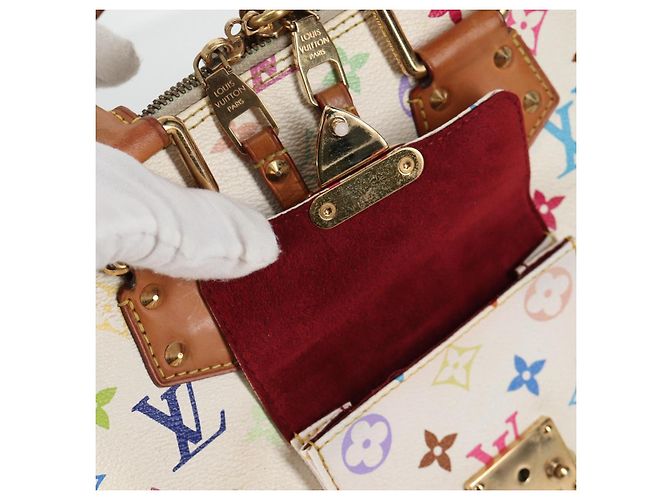 LOUIS VUITTON Monogram Multicolor Alma GM Hand Bag White M40441 LV Auth 141457V - view 20
