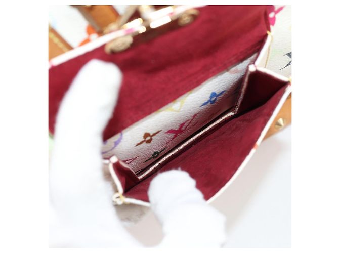 LOUIS VUITTON Monogram Multicolor Alma GM Hand Bag White M40441 LV Auth 141457V - view 21