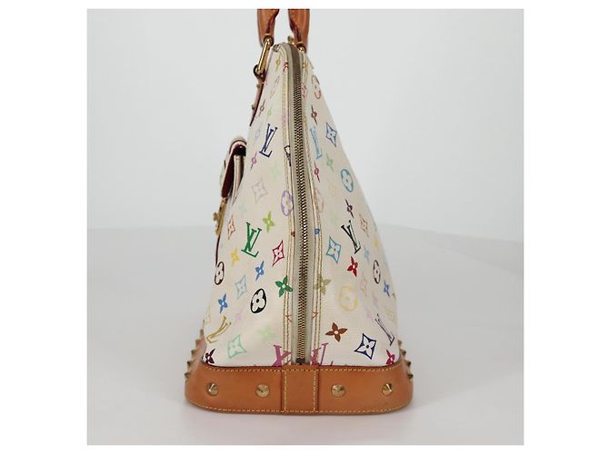 LOUIS VUITTON Monogram Multicolor Alma GM Hand Bag White M40441 LV Auth 141457V - view 3