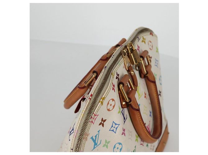 LOUIS VUITTON Monogram Multicolor Alma GM Hand Bag White M40441 LV Auth 141457V - view 6