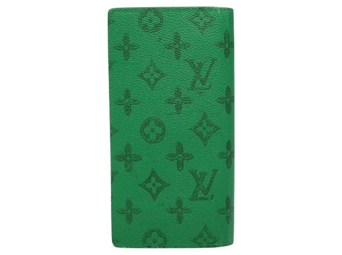 LOUIS VUITTON Monogram Portafoglio Brazza Verde M80801 LV Auth 141451 Monogramma - vista 2