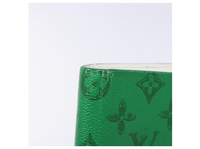 LOUIS VUITTON Monogram Portafoglio Brazza Verde M80801 LV Auth 141451 Monogramma - vista 8