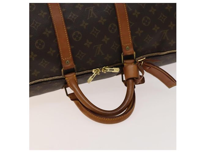 LOUIS VUITTON Borsa Boston Monogram Keepall 55 M41424 LV Auth 141304 Monogramma - vista 7