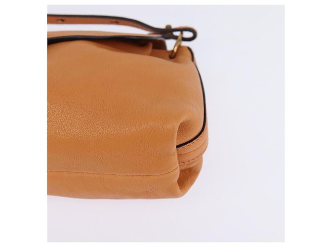 Chloé Borsa a Spalla Chloe in Pelle Arancione Oro Auth BA5902 D'oro - vista 14