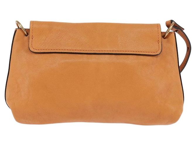 Chloé Borsa a Spalla Chloe in Pelle Arancione Oro Auth BA5902 D'oro - vista 2