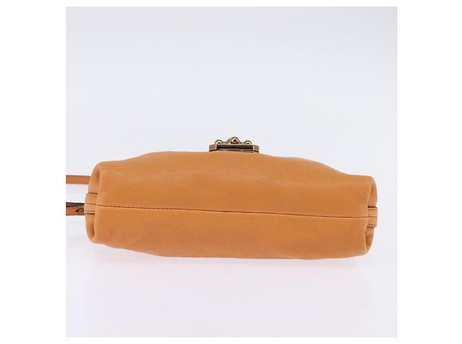 Chloé Borsa a Spalla Chloe in Pelle Arancione Oro Auth BA5902 D'oro - vista 5