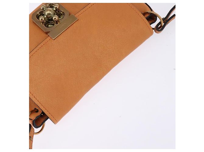 Chloé Borsa a Spalla Chloe in Pelle Arancione Oro Auth BA5902 D'oro - vista 6