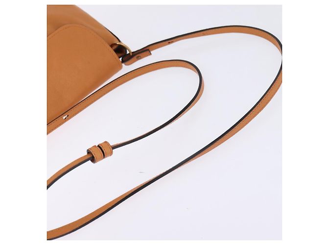Chloé Borsa a Spalla Chloe in Pelle Arancione Oro Auth BA5902 D'oro - vista 7