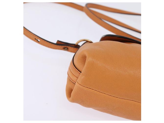 Chloé Borsa a Spalla Chloe in Pelle Arancione Oro Auth BA5902 D'oro - vista 9