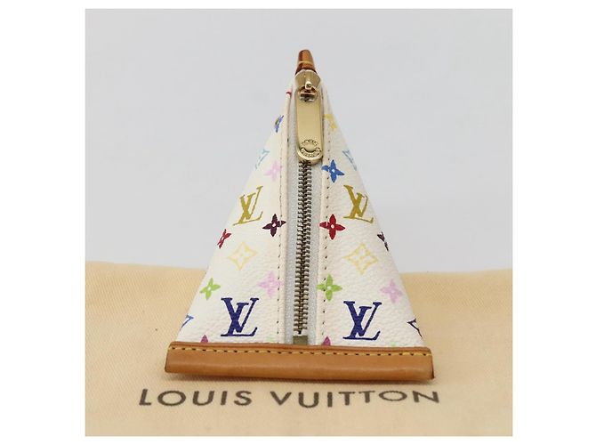 LOUIS VUITTON Monogram Multicolor Berlango Coin Purse White M58028 Auth 142348V - view 12