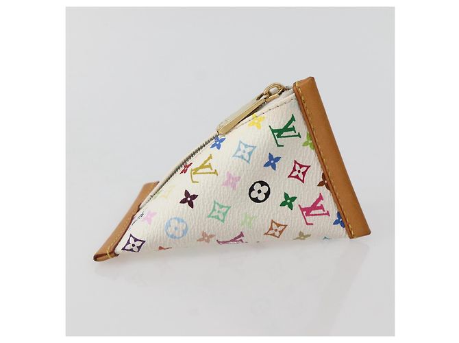 LOUIS VUITTON Monogram Multicolor Berlango Coin Purse White M58028 Auth 142348V - view 4