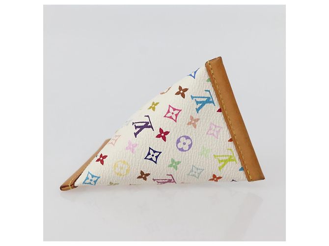 LOUIS VUITTON Monogram Multicolor Berlango Coin Purse White M58028 Auth 142348V - view 6