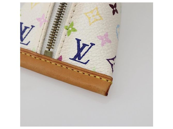 LOUIS VUITTON Monogram Multicolor Berlango Coin Purse White M58028 Auth 142348V - view 7