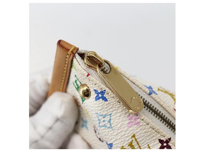 LOUIS VUITTON Monogram Multicolor Berlango Coin Purse White M58028 Auth 142348V - view 9