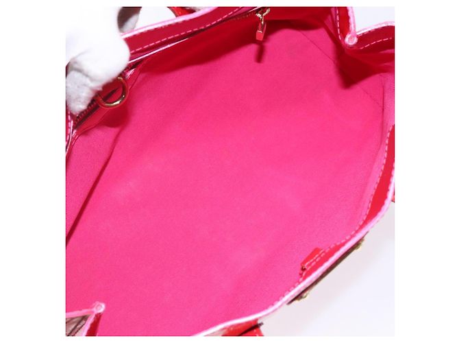 LOUIS VUITTON Borsa a Mano Monogram Vernis Wilshire PM Rose Pop M93643 Auth 141044 Rosa - vista 11