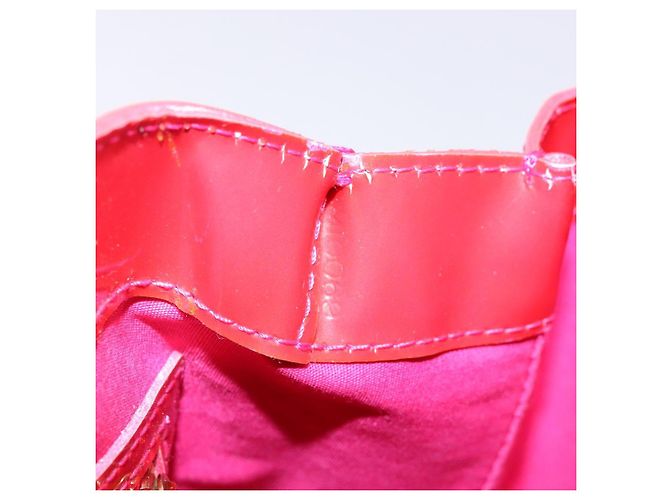 LOUIS VUITTON Borsa a Mano Monogram Vernis Wilshire PM Rose Pop M93643 Auth 141044 Rosa - vista 12