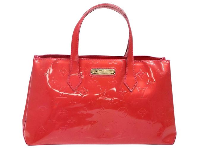 LOUIS VUITTON Borsa a Mano Monogram Vernis Wilshire PM Rose Pop M93643 Auth 141044 Rosa - vista 13