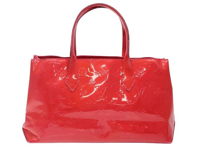 LOUIS VUITTON Borsa a Mano Monogram Vernis Wilshire PM Rose Pop M93643 Auth 141044 Rosa - vista 2