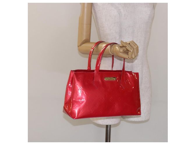 LOUIS VUITTON Borsa a Mano Monogram Vernis Wilshire PM Rose Pop M93643 Auth 141044 Rosa - vista 22