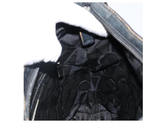 Borsa a Spalla Salvatore Ferragamo in Tela Nera Auth bs29112 Nero - vue 17