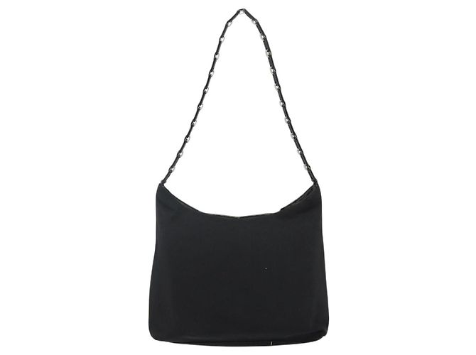 Borsa a Spalla Salvatore Ferragamo in Tela Nera Auth bs29112 Nero - vista 2