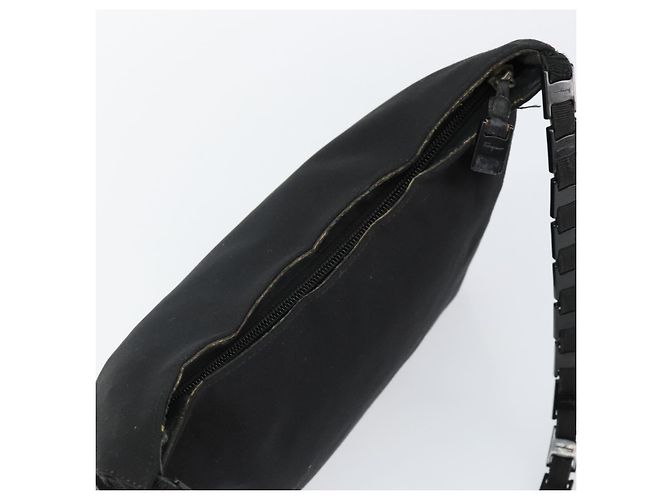 Borsa a Spalla Salvatore Ferragamo in Tela Nera Auth bs29112 Nero - vue 6