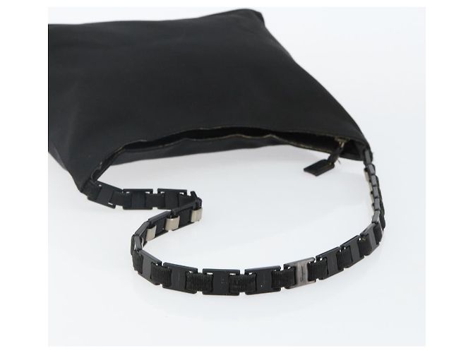 Borsa a Spalla Salvatore Ferragamo in Tela Nera Auth bs29112 Nero - vue 7