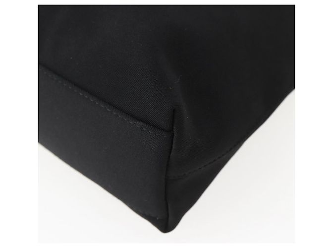 Borsa a Spalla Salvatore Ferragamo in Tela Nera Argento Autentica BA5743 - vista 15