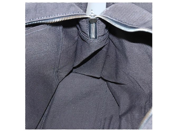 Hermès HERMES Handtasche Her Line MM Canvas Grau Silber Auth 141513 Braun - Ansicht 17