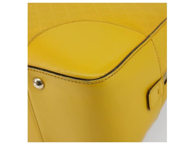 Borsa a mano in pelle Diamante GUCCI Gialla Argento 354332 Auth bs29447 Giallo - vista 16