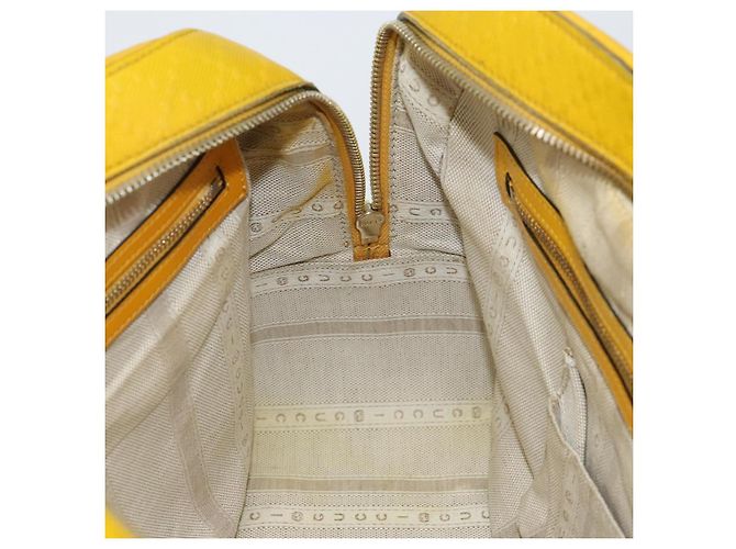 Borsa a mano in pelle Diamante GUCCI Gialla Argento 354332 Auth bs29447 Giallo - vista 19