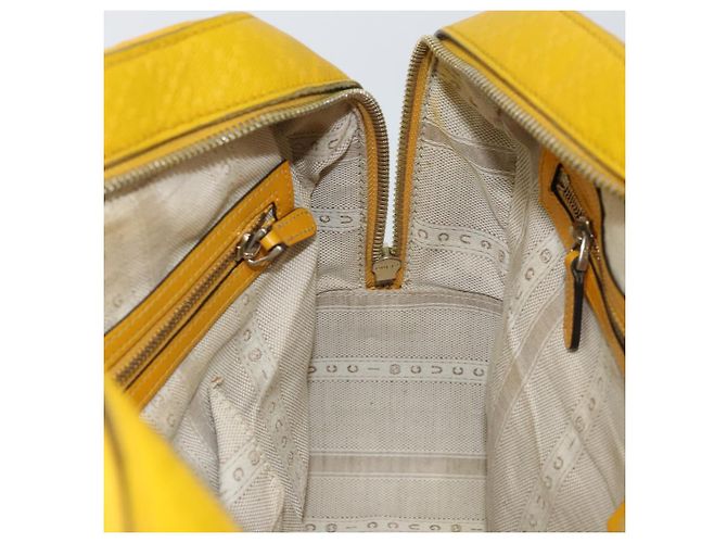 Borsa a mano in pelle Diamante GUCCI Gialla Argento 354332 Auth bs29447 Giallo - vista 20