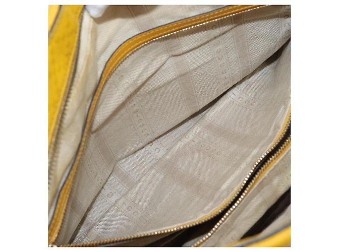 Borsa a mano in pelle Diamante GUCCI Gialla Argento 354332 Auth bs29447 Giallo - vista 22
